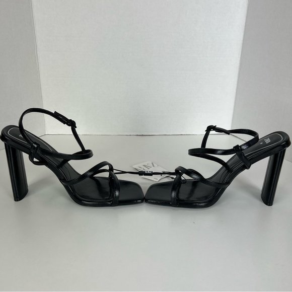 Zara, Women’s High Heel Strappy Sandals in Black. Size: 7.5 (US) tags removed - Picture 11 of 15